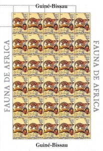 A7539 - GUINE BISSAU - MISPERF ERROR Stamp Sheet - 2005 - Animals, TIGER-