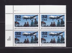 United States 3211 Plate Block Set MNH Planes