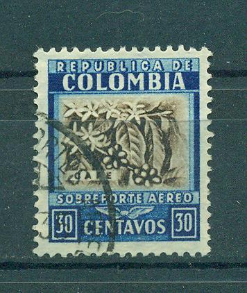 Colombia sc# C102 used cat value $.25