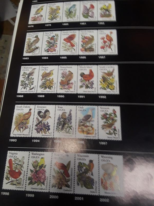 USA 20c Used Birds & Flowers Set 1982