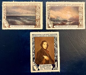 Russia 1529-1531 / 1950 Aivazovsky Painting Stamps / Complete Set / MH