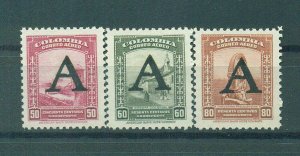 Colombia sc# C186-198 mh cat value $50.45