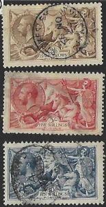 Great Britain #179-181 used