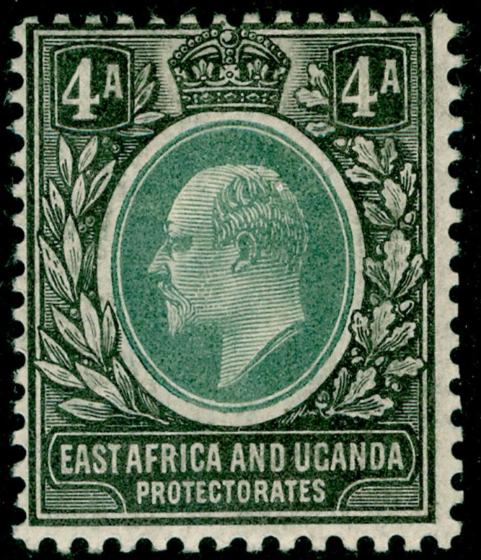 EAST AFRICA and UGANDA SG6, 4a grey-green & black, M MINT. Cat £11. WMK CA