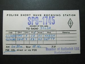 5303 Amateur Radio QSL Card Radzionkow Poland-