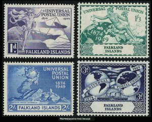 Falkland Islands Scott 103-106 Unused lightly hinged.