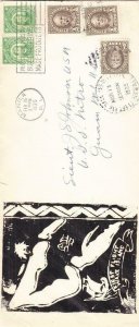 1935, Wake Island Survey Cover to USS Nitro, Guam, See Remark (30332)