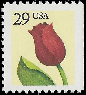#2527 29c Tulip Booklet Single 1991 Mint NH