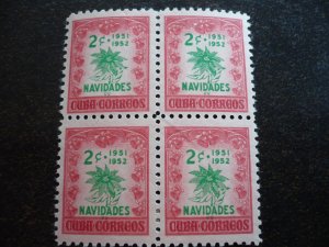 Stamps - Cuba - Scott#469-470  - Mint Hinged Set of 2 Stamps - Blocks of 4