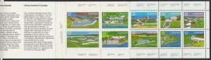 FORTS = MILITARY = Booklet of 10 DIFFERENT stamps MNH Canada 1983 #992a (BK86)