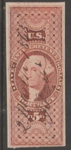 U.S.  Scott #R91a Mortgage - Revenue Stamp - Used Single