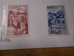 French Morocco   #  B34-35  MNH
