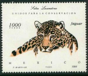 MEXICO 1696, Conservation of the Jaguar and Rain Forest Habitat. MINT, NH. F-VF.