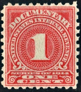 R207 1¢ Documentary Stamp (1914) MLH