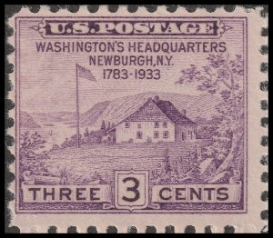 US 727 Washington's Headquarters at Newburgh 3c single MNH 1933