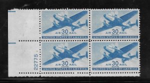 #C30 MNH Plate Block