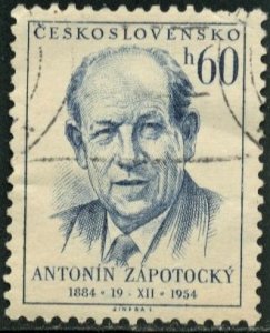 CZECHOSLOVAKIA - #677 - USED - 1954 - CZECH663DTS3
