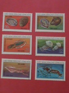 VIETNAM STAMP: 1974-SC#745-50- MARINE LIFE SET OF 6-MNH STAMPS.  VERY RARE