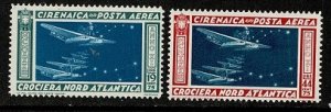 Cyrenaica #C18-19 MNH complete airs