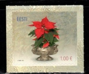 Estonia - #712 Christmas Poisettia - MNH