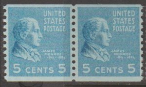 U.S. Scott #845 Monroe Stamp - Mint NH Pair