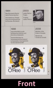 Canada 3402 Willie O'Ree P pane 2 B MNH 2023