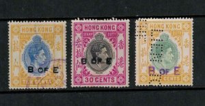 Hong Kong KGVI Revenues, 3 with faults, Used