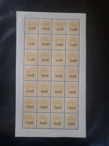 Stamps Portuguese Guinea Scott#16, 16a sheet of 28 nh