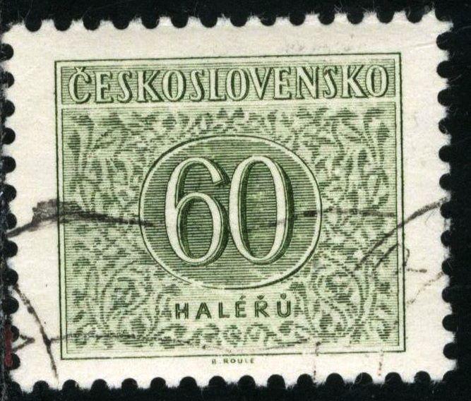 CZECHOSLOVAKIA - #J86 - USED - 1955 - CZECH287AFF3