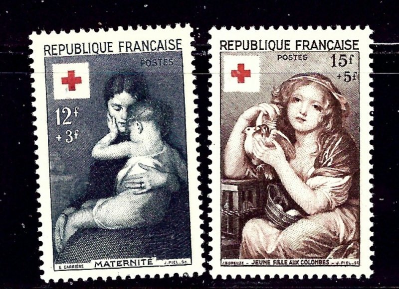 France B291-92 MH 1954 Paintings    (ap1352)