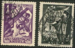 Portuguese Angola SC# 331-2 Holy Year set used  SCV $1.35
