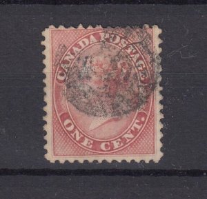 British Canada QV 1859 1c Pale Rose SG29 Fine Used BP7244