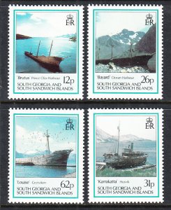 South Georgia 145-148 Ships MNH VF