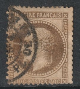 France Scott 34 - SG116, 1867 Napoleon III 30c used