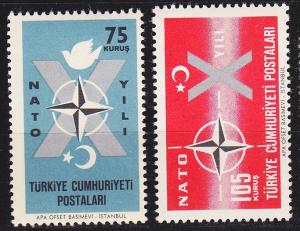 TÜRKEI TURKEY [1962] MiNr 1830-31 ( **/mnh ) CEPT