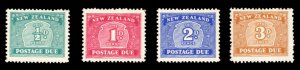 New Zealand #J22-25 Cat$53, 1939 Postage Dues, complete set, never hinged