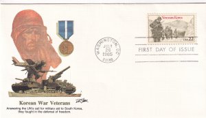 1985, Honoring Korean War Veterans, Fleetwood, FDC (E13136)