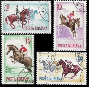 1964 Romania   Horse Show Events  SC# 1631-1634   Used
