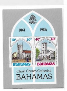 Bahamas 1986 Nassau Diocese Church S/S Sc 620a MNH C10