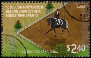 Hong Kong 1332 - Used - $2.40 Equestrian / Olympics (2008) (cv $0.60)