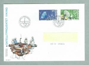 Sweden. FDC 1984.  The Viking Satellite Project. Engraver M. Morck. Addressed.