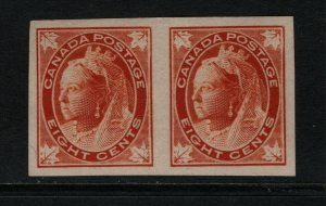 Canada #72a Extra Fine Mint Original Gum Lightly Hinged Pair *With Certificate*