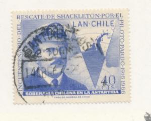 Chile 1967 Scott C271 used - Rescue of Shackelton By Capt Luis Pardo