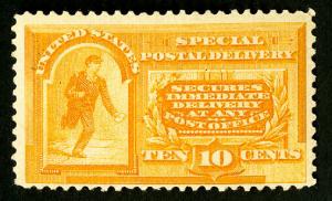 US Stamps # E3 F-VF OG LH Fresh Catalog Value $300.00