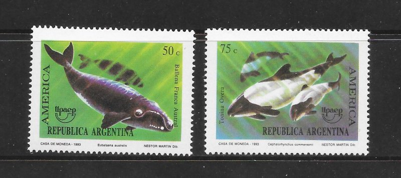 WHALES - ARGENTINA #1805-6 MNH