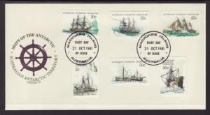 Australian Antarctic Territory L38,L40,L42,L48-L50 Ships U/A FDC