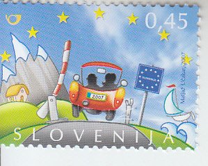 2007 Slovenia Schengen Border -Free Zone (Scott 732) MNH