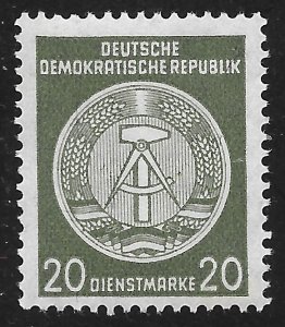 Germany DDR #O22 20pf Arms of Republic ~ MNH