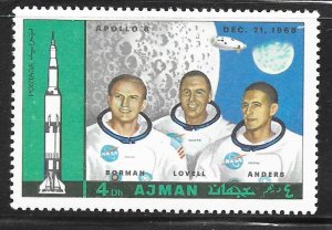 Ajman Mi 499A: 4d Apollo 8 Borman, Lovell, Anders, CTO, F-VF