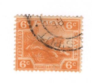 Federated Malay States #45 Used - Stamp CAT VALUE $4.00